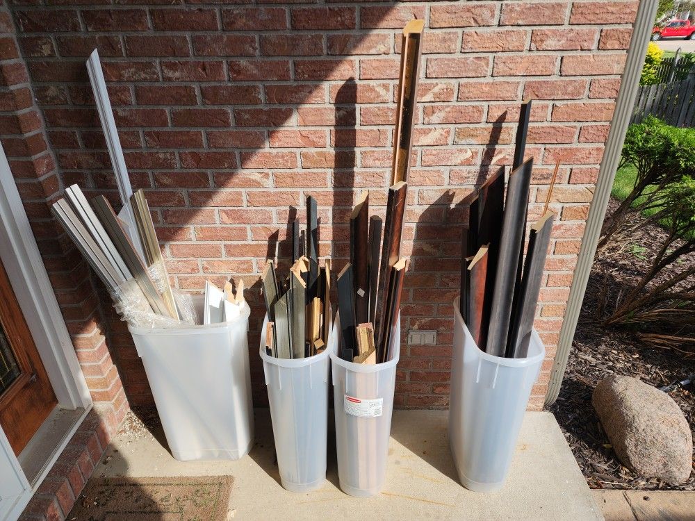 Lot of Wood Picture Frame Material