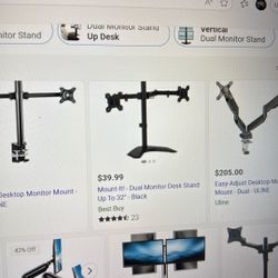 Dual Computer Monitor Stand Arm