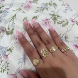 Letter B 10k gold ring✨(5)5