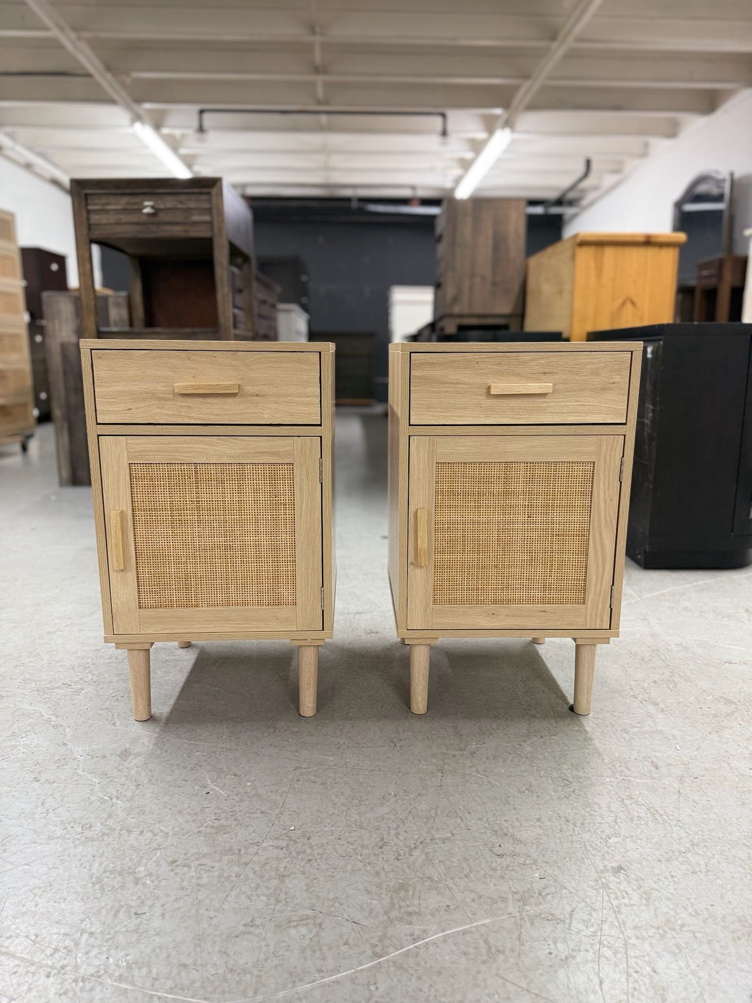 See page for similar dresser - 2 Rattan Matching Nightstands/ Nightstand Set / End Tables / Side Tables