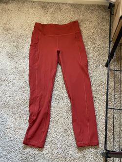 Lululemon High-Rise Pocket Leggings – Rust – Size 6