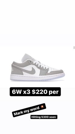 Jordan 1 Low Wolf Grey