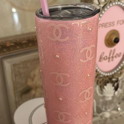 Pink Designer Tumbler *See Photos