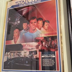 Original Star Trek Coca Cola Movie Poster. 