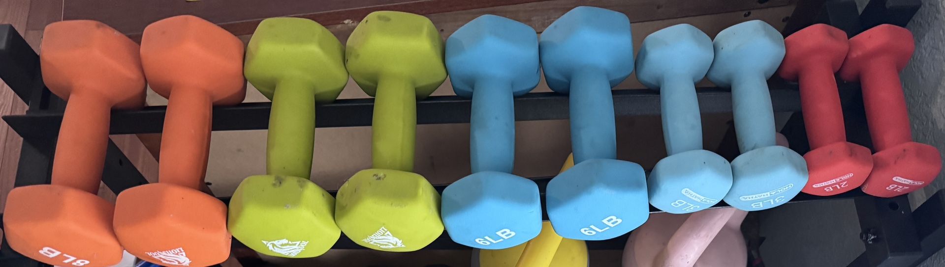 5 sets of weights