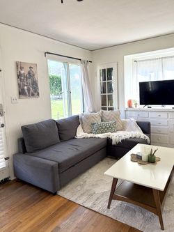 Dark Gray Sectional Sofa with Chaise