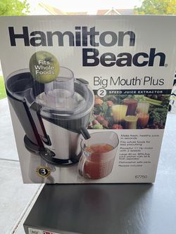 Hamilton Beach 2 Speed Big Mouth Plus Juice Extractor Model# 67750