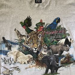 VINTAGE’90’s HABITAT XCIV ENDANGERED SPECIES OF THE WORLD SHIRT BY SIGNAL SPORTS SZ XL