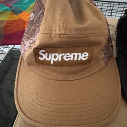 Supreme Snakeskin Camp Cap