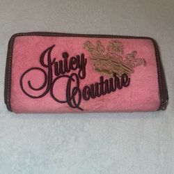 Juicy couture Vintage Zip Around Pink Wallet