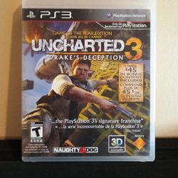 PS3 Uncharted 3 Drake's Deception