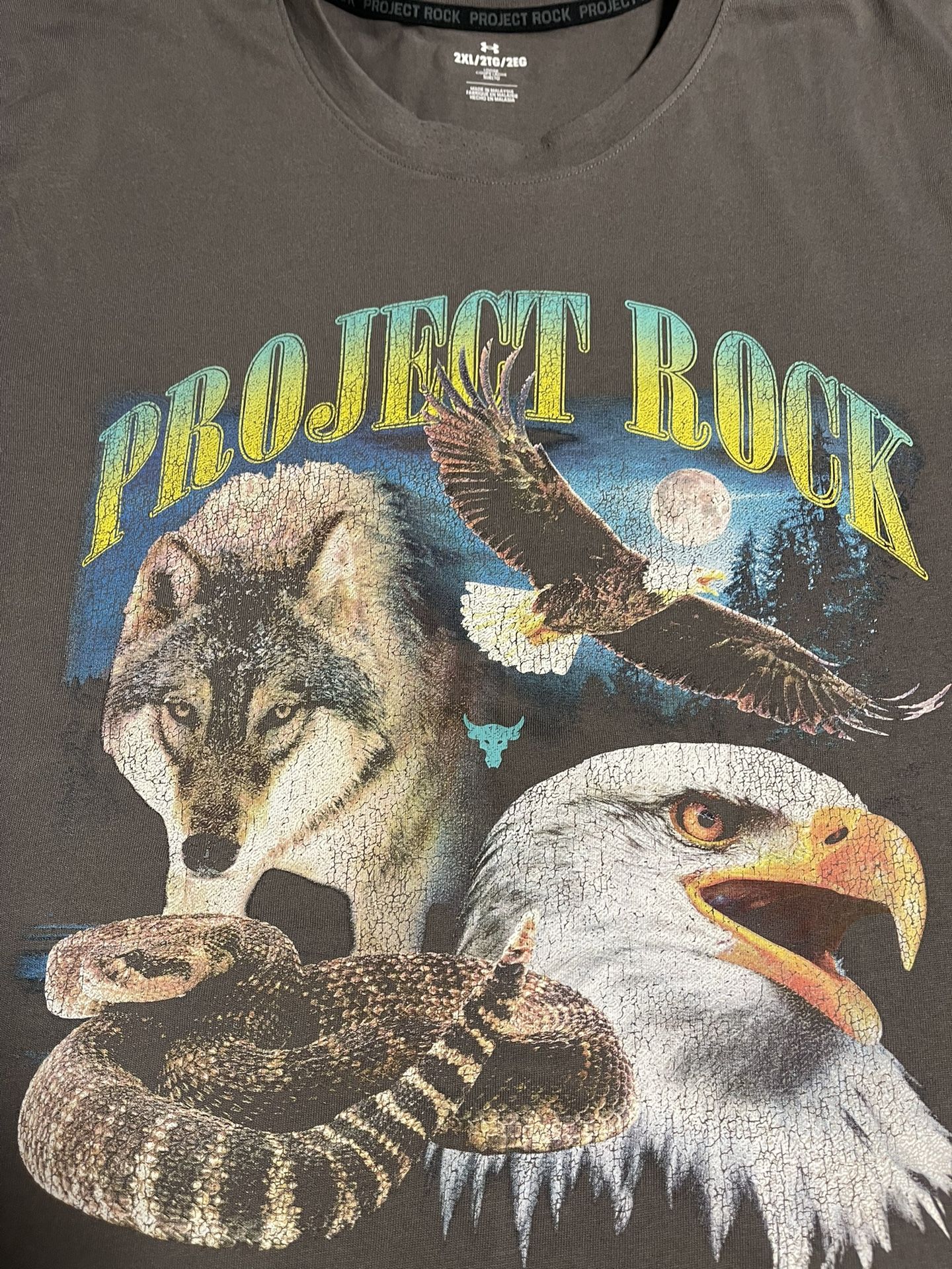 Underarmer Mens Graphic Shirt Eagle Wolf