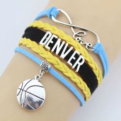 Denver Nuggets Basketball Bracelet 
