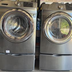 Samsung Washer And Dryer, Grey