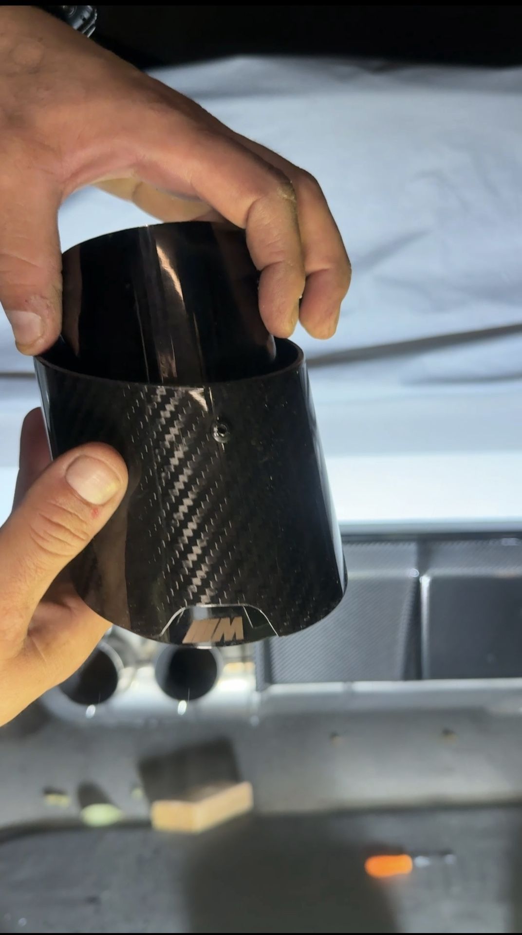 BMW M2, M3, M4 G87/G80/G81/G82/G83 CARBON EXHAUST TIPS - BLACK (SET OF 4) 