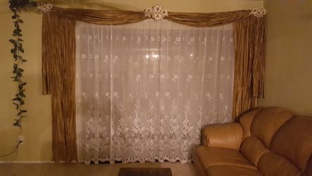 Window Tulle Curtain from Europe 82" x 172"