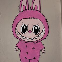 Foam cutouts- Labubu, Stitch, And Care bear