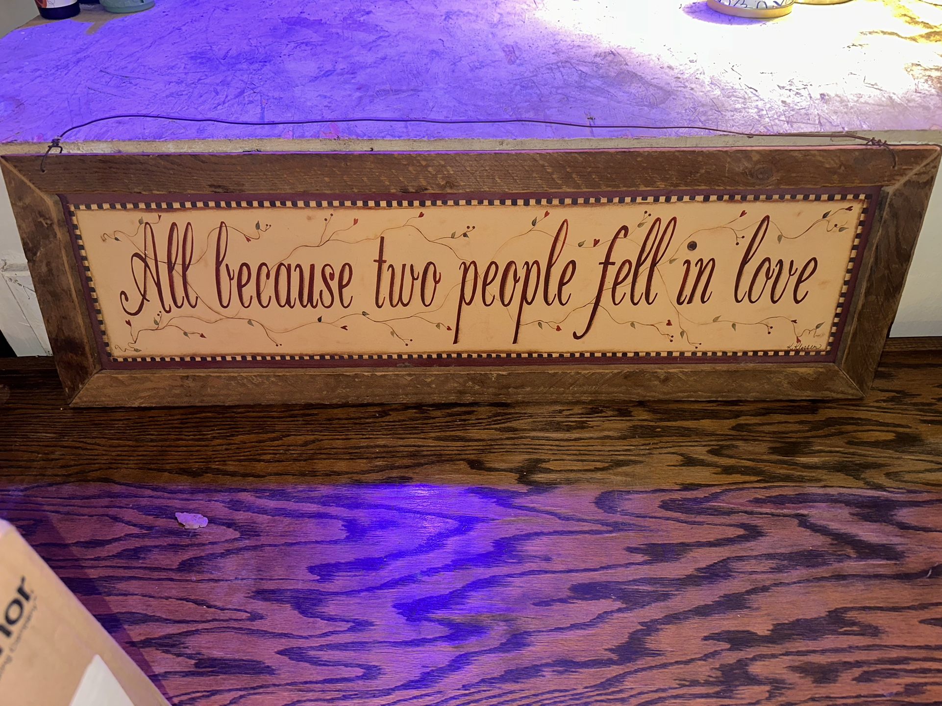 Wooden Home Decor Sign