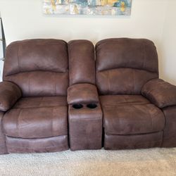 Soft Suede Recliner