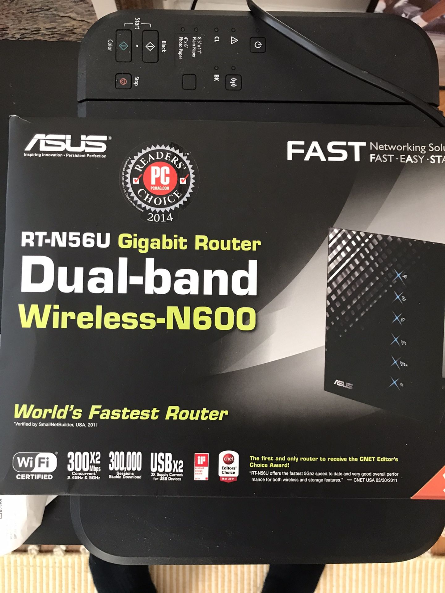 Asus dual band router (Worlds Fastest Router)