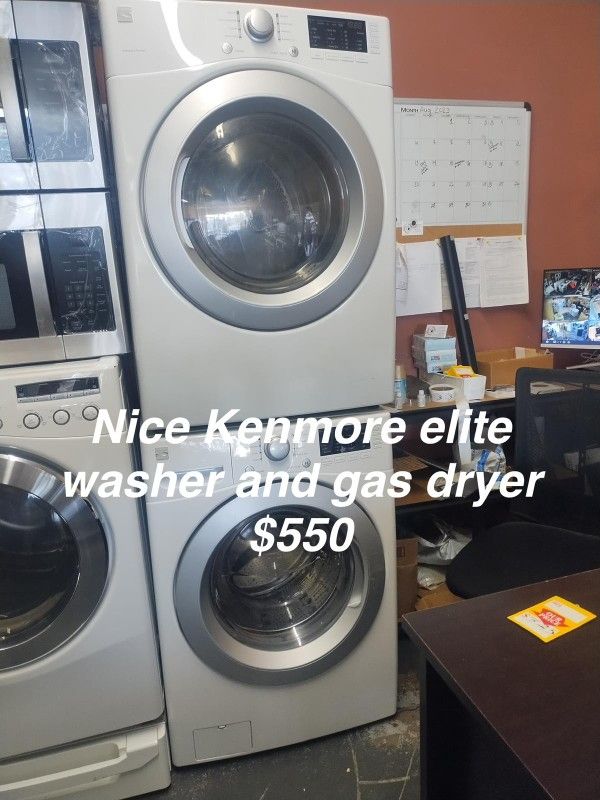 Nice Kenmore Élite Washer And Gas Dryer 