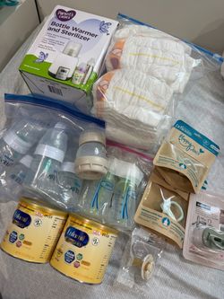 Baby Essentials Bundle – Bottles, Formula, Diapers & More