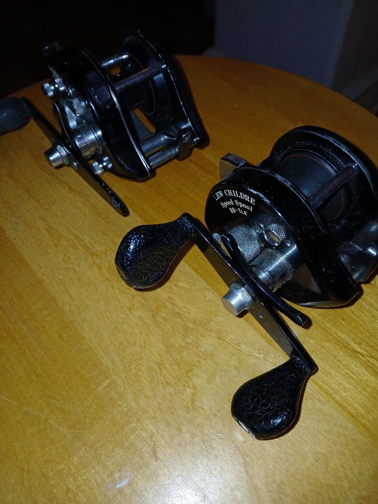 2 Vintage LEWS BAITCAST REELS 