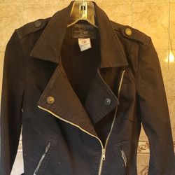 True Religion Black Jean  Jacket 