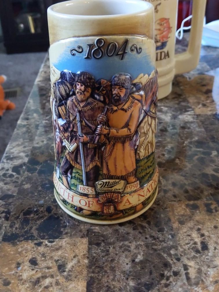 Vintage Miller Birth Of A Nation Stein Mug