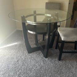 Round Glass Table