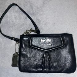 Coach Leather Wristlet 