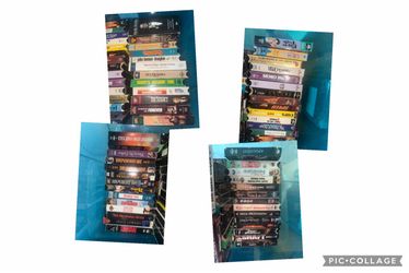 Lot of 56 assorted vintage VHS tapes