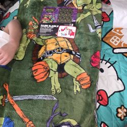 Ninja Turtle Twin Size Blanket