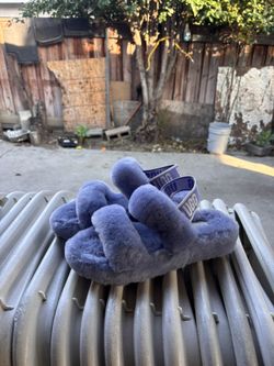 UGGS fuzzy sandals