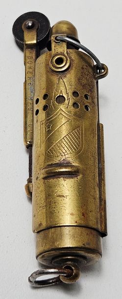 Bowers Surefire Round Tube Style Trench Lighter, Brass, Kalamazoo Michigan