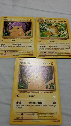 Pichachu cards