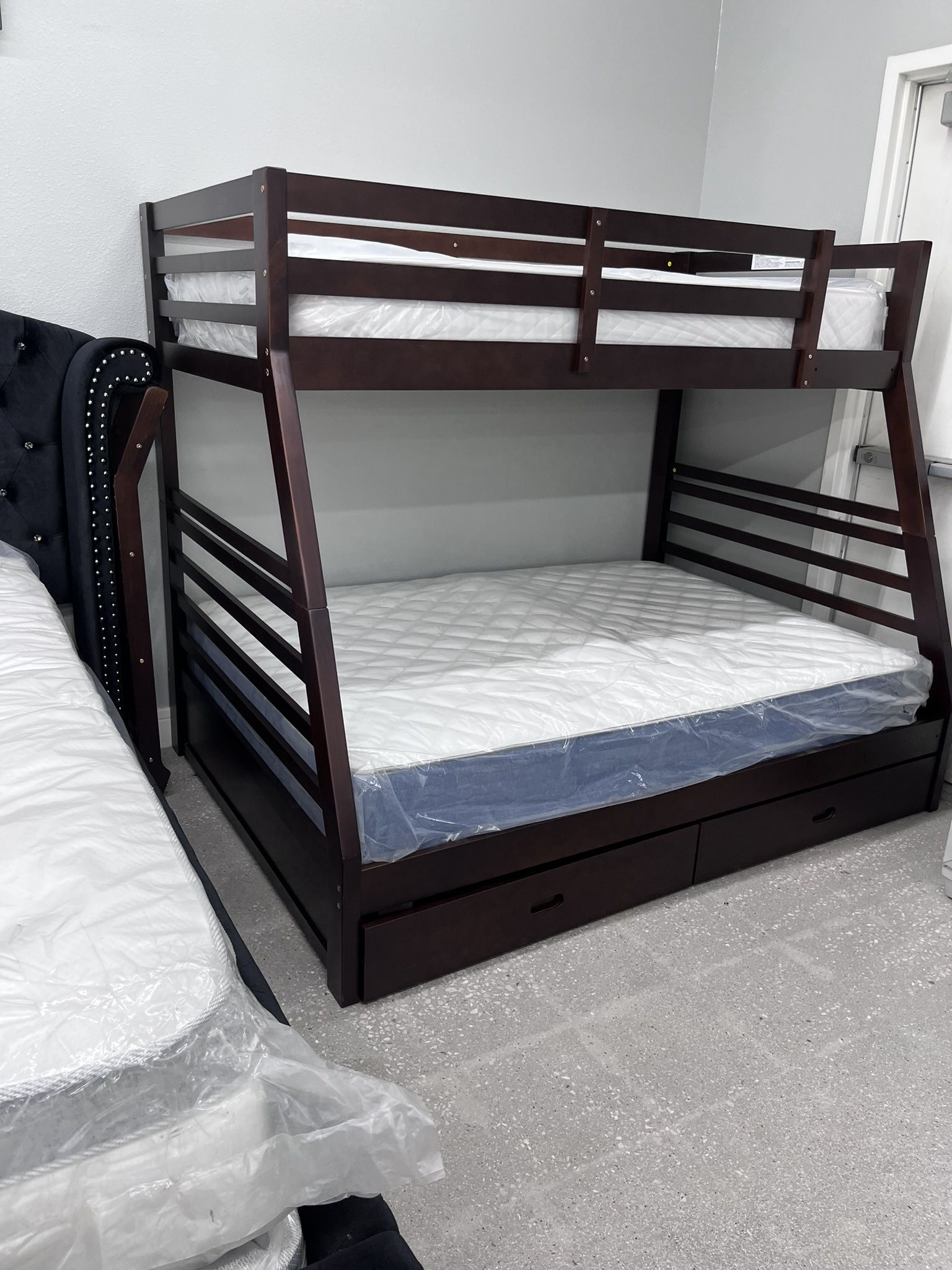 Twin/Full Bunk Bed With Mattress 🔥 Take It Home With Only $50 Down 
