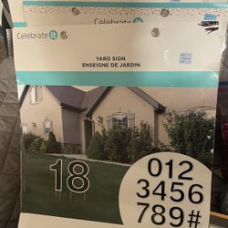 Celebrate It ~ Yard Signs ~ Numbers ~ New