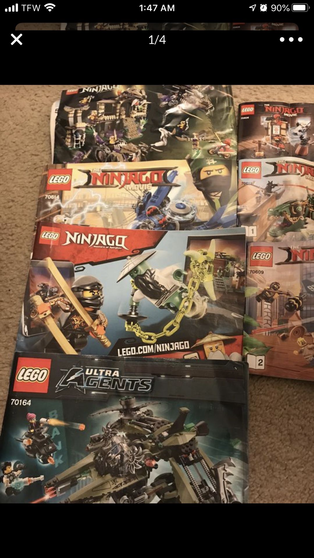 LEGO Sets with Manuals Bundle $150