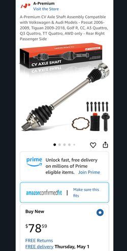 A-Premium Shaft Assembly for Volkswagen and Audi