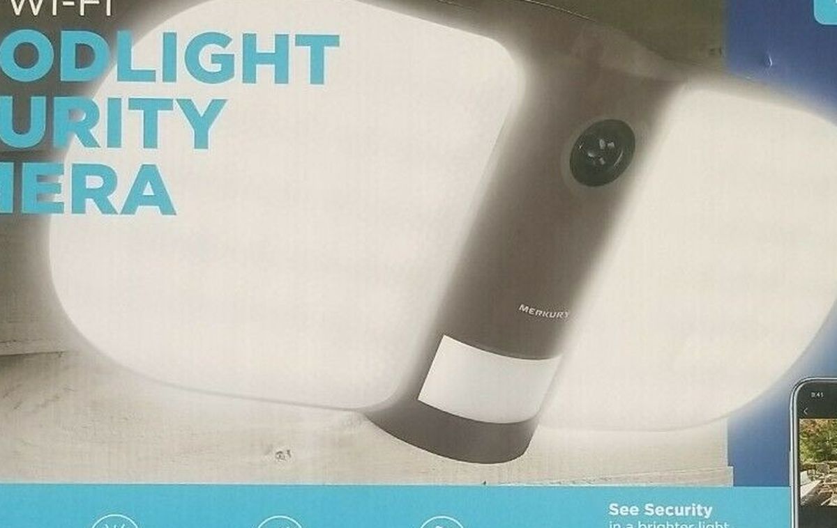 Merkury Innovations Smart Floodlight Camera (MI-CW016-101W) ™