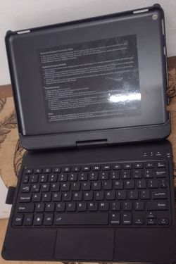 Bluetooth keyboard, charger and cover case for Ipad and tablets.