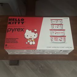 Hello Kitty Pyrex Glass Container Set