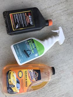 Grout cleaner / Car wash&wax / chain oil