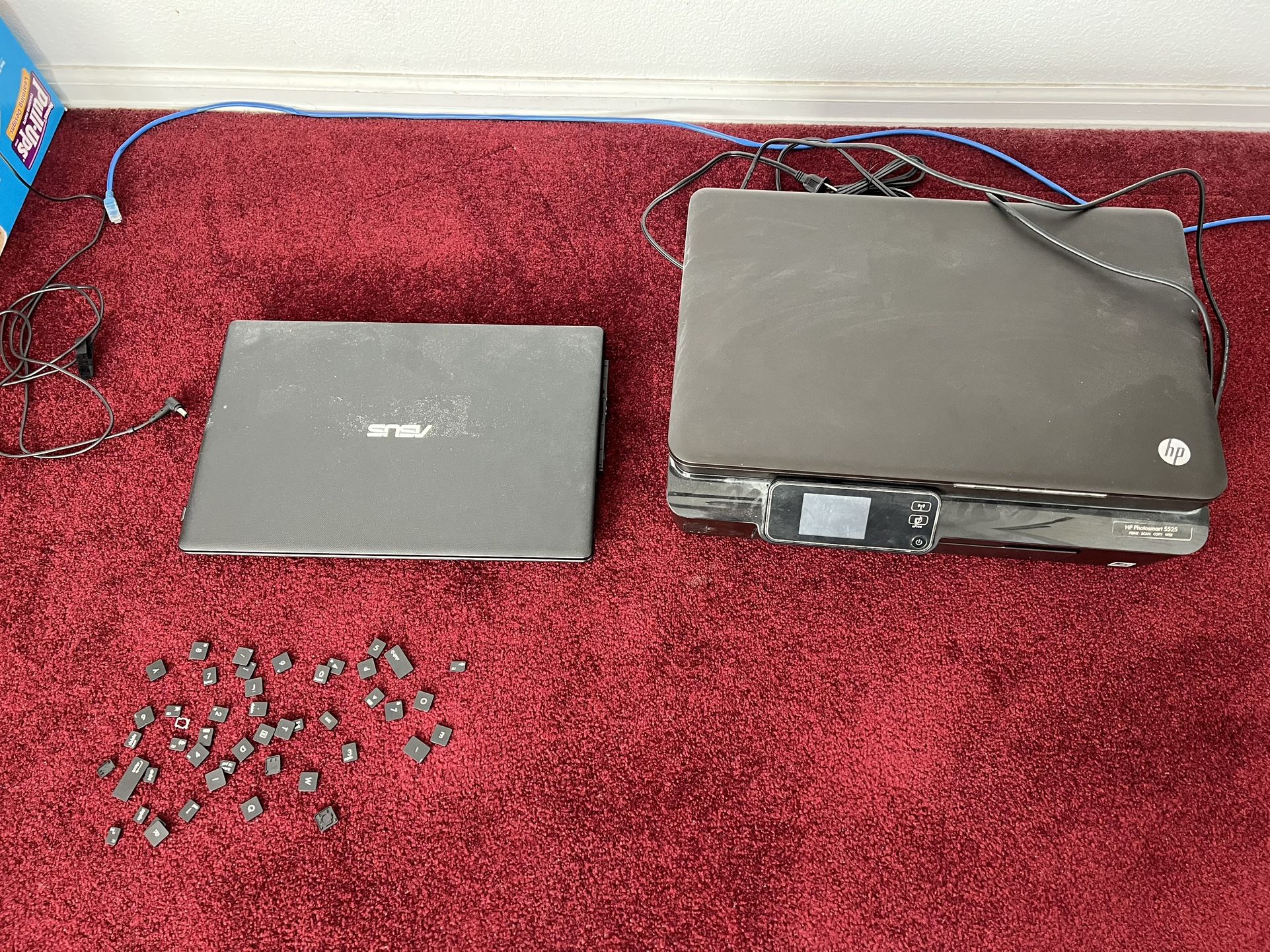 asus laptop hp printer 