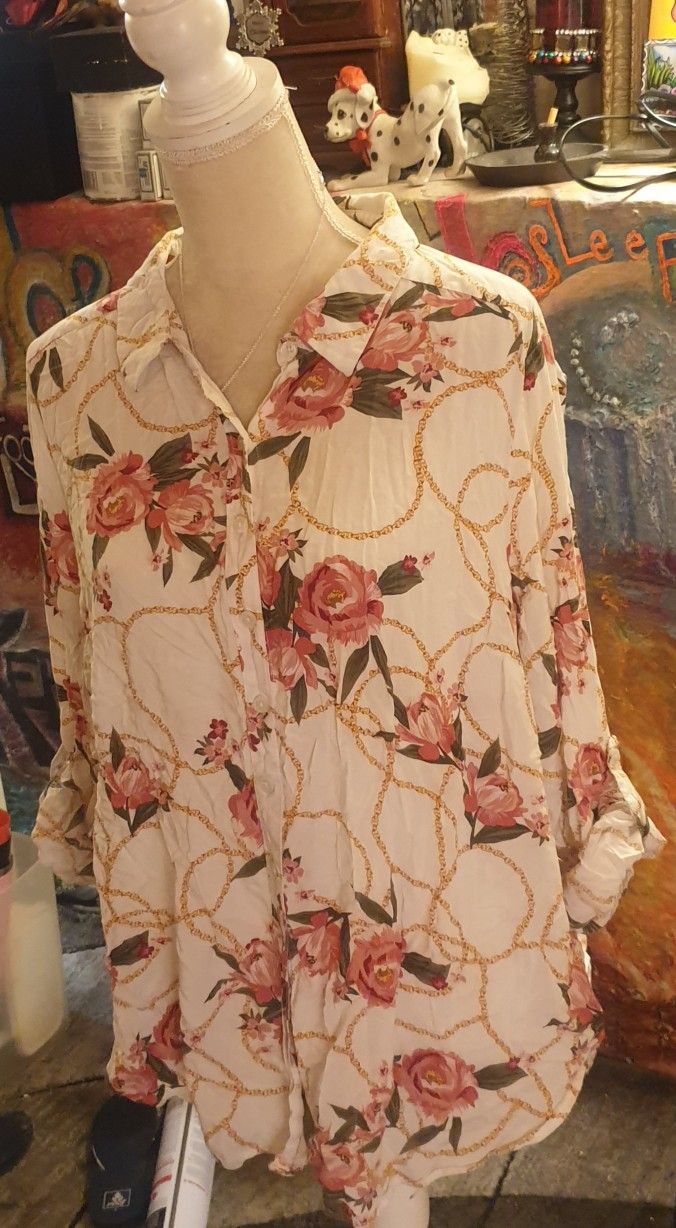 Fred David Women's 1x Blouse