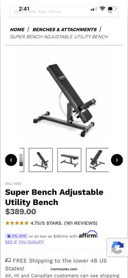 Squat Rack with adjustable bench