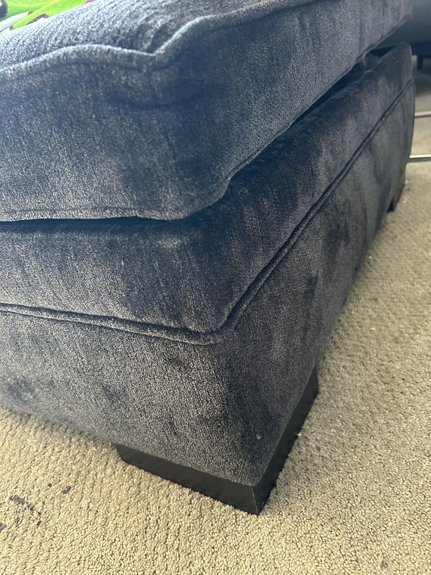 Black Ottoman With Lots Of Storage Space !
