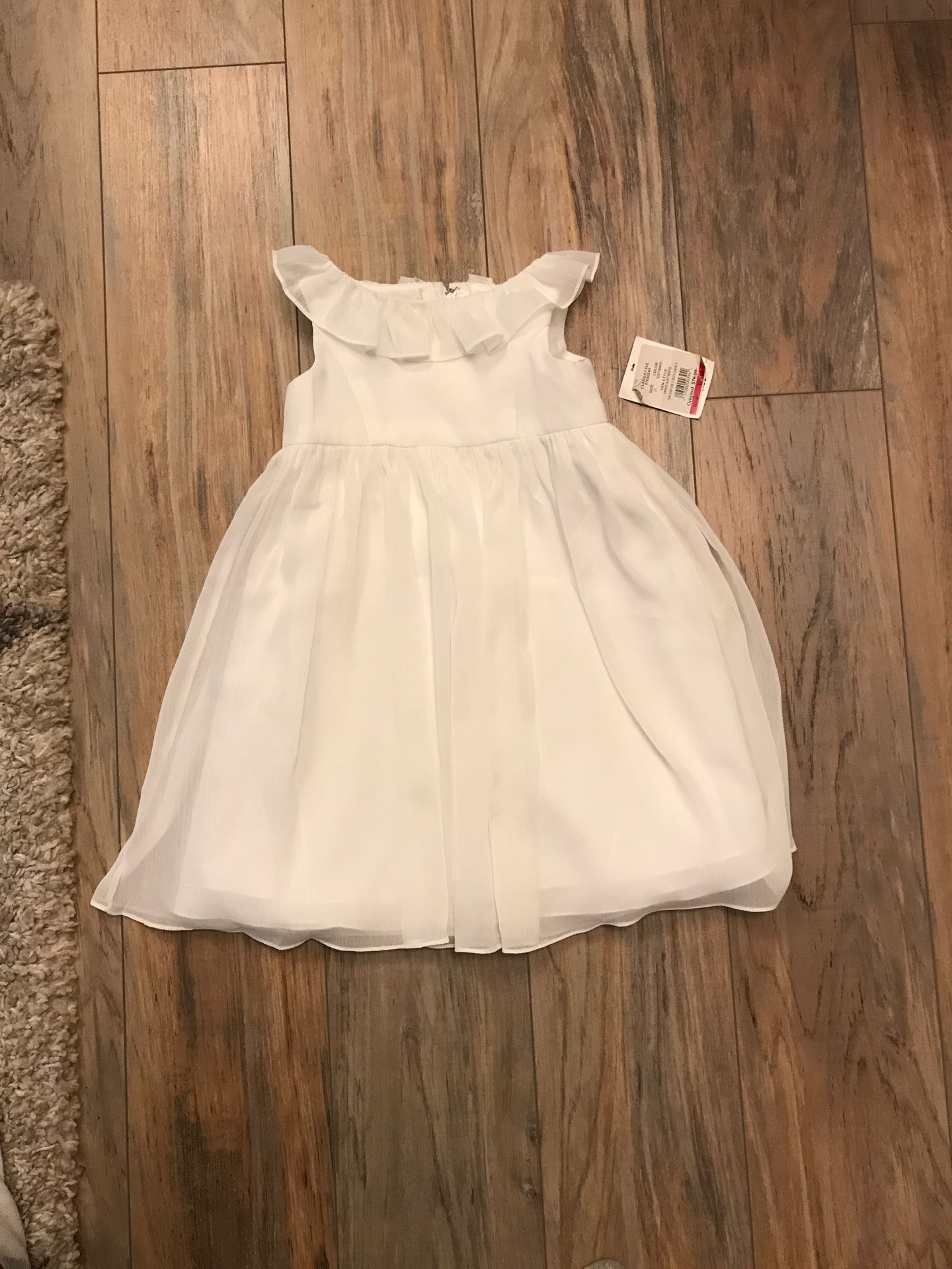 David’s Bridal 2T toddler white dress, wedding, flower girl