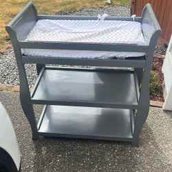 Changing Table W/ Padding And Diaper Carrier